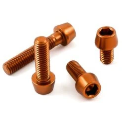 Aluminium - Schrauben - Innensechskant Konischer Kopf - Orange