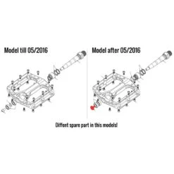 Reverse Schraube Rechts Achse Black ONE Pedal Nach 05/2016