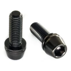 Titan Schrauben - Innensechskant Konischer Kopf - Mit Unterlegscheibe - Schwarz