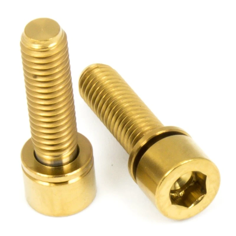 Titan Schrauben - Innensechskant Schmaler Zylinderkopf Mit Unterlegscheibe - Für Vorbauten 3 Titan Schrauben - Innensechskant Schmaler Zylinderkopf Mit Unterlegscheibe - Für Vorbauten – Bild 3