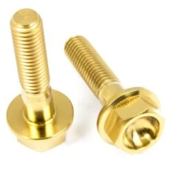 Titan Schrauben - Sechskant Mit Bund - DIN6921 - Gold Nitriert
