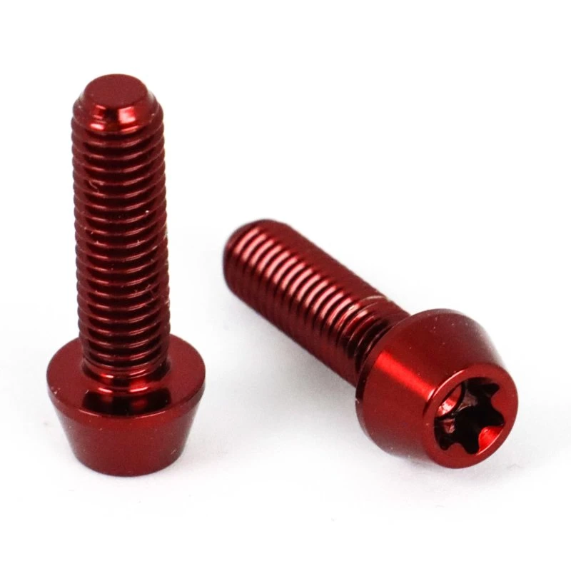 Titan Schrauben - Torx Konischer Kopf - Rot 1 Titan Schrauben - Torx Konischer Kopf - Rot